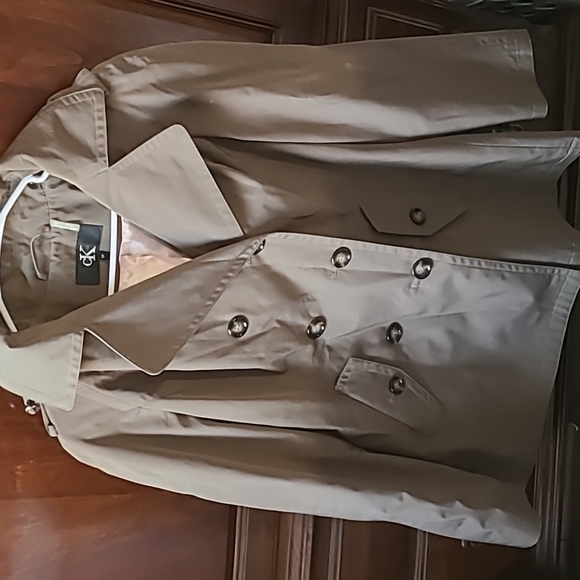 Calvin Klein Size SP Short Trench Jacket - Picture 3 of 4